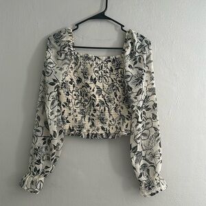 Smocked top size small